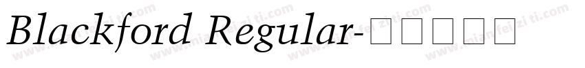 Blackford Regular字体转换